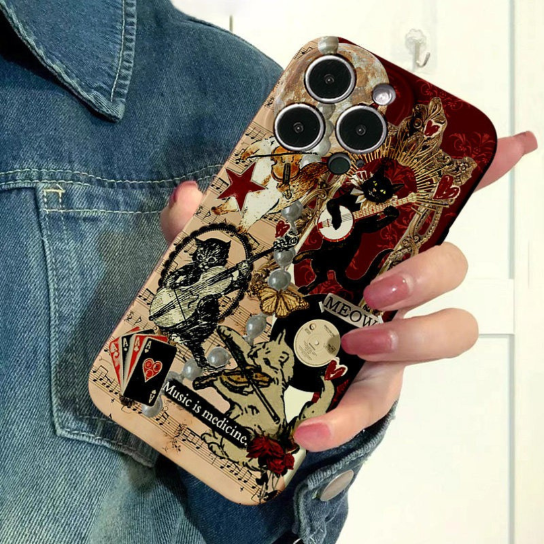 Music Is Medicine Vintage Orchestra Phone Case