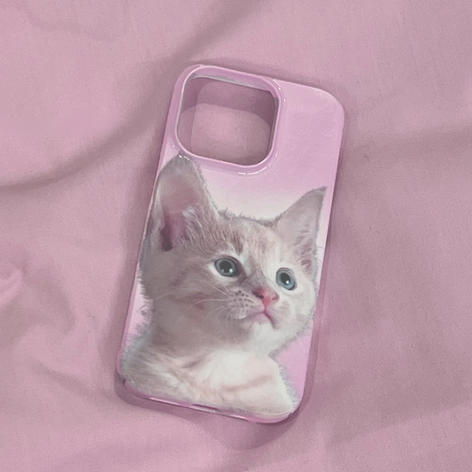 Soft Pink Kitten Case