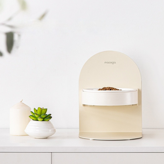 Adjustable Ceramic Cat Bowl Magnetic Frame