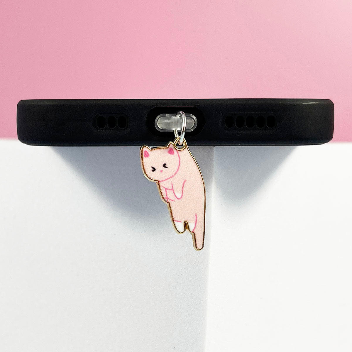 Cute Cat USB-C Dust Plug Charm