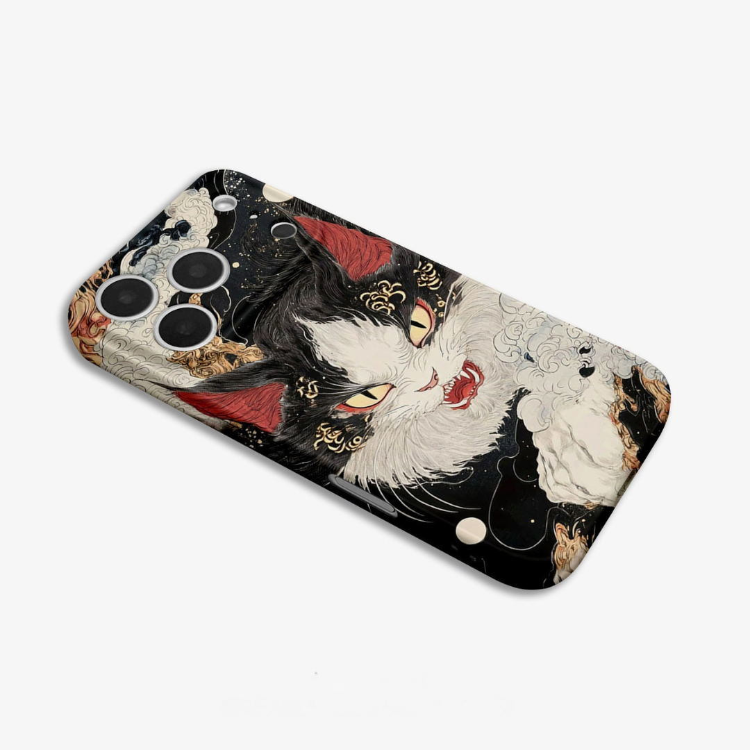 Ukiyo-e, Oriental Spirit & Sketch White Cat Case
