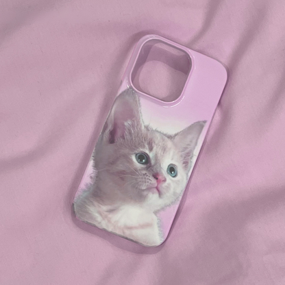Soft Pink Kitten Case