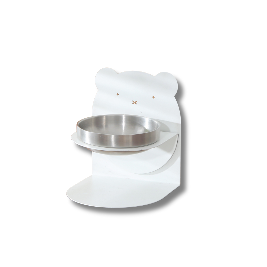 TiltEase Magnetic Stand Cat Bowl Stainless Steel