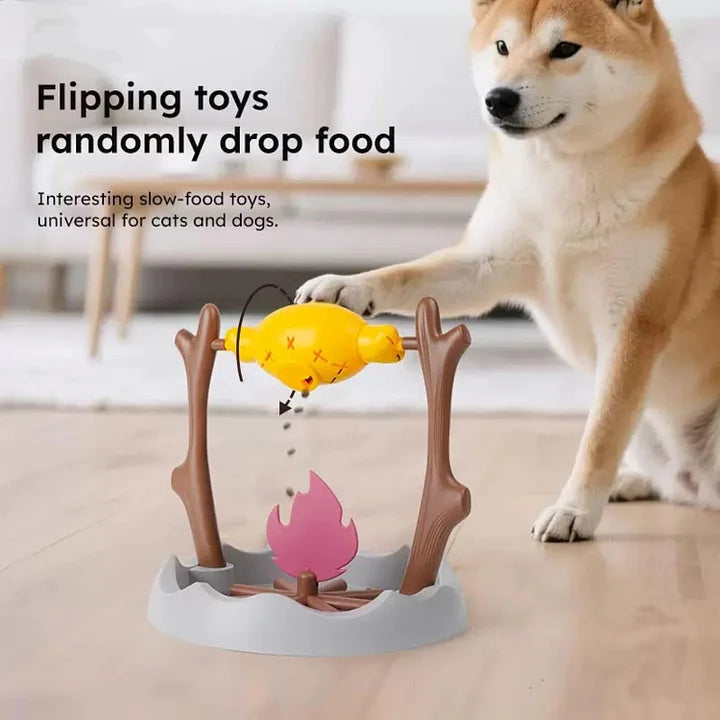 Rotating Barbecue Tumbling Feeding Toy