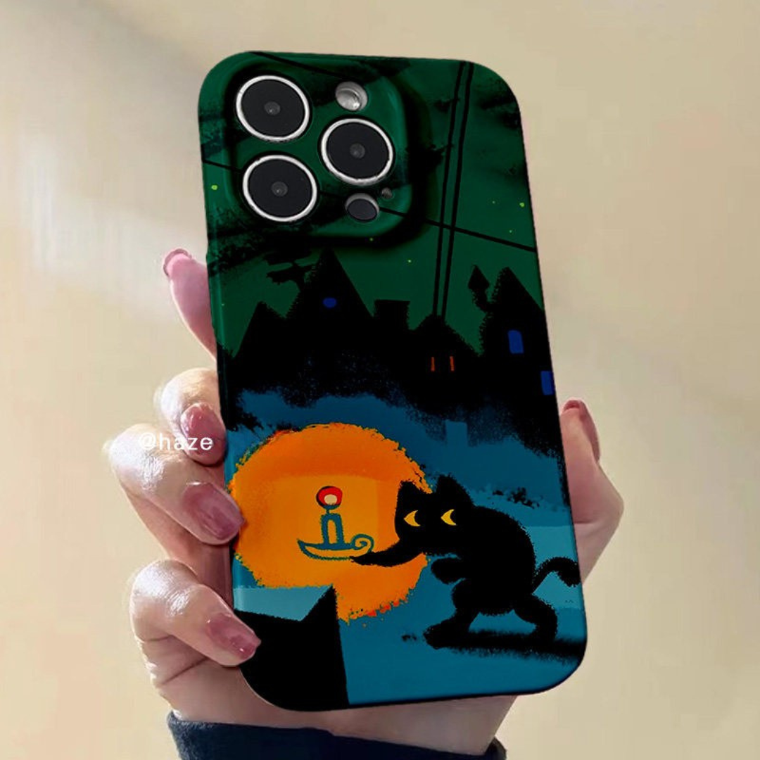 Sneaky Midnight Kitty Case