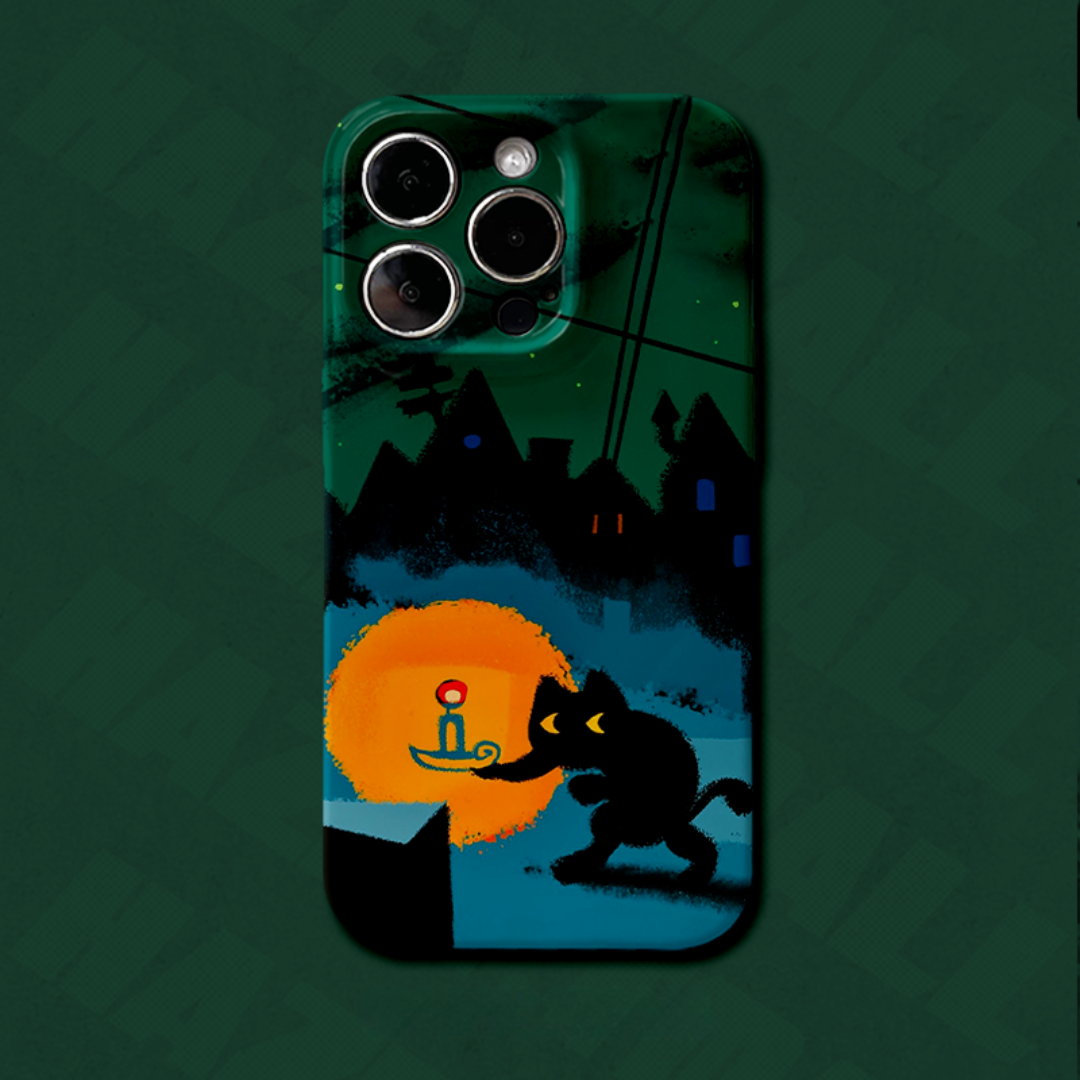 Sneaky Midnight Kitty Case