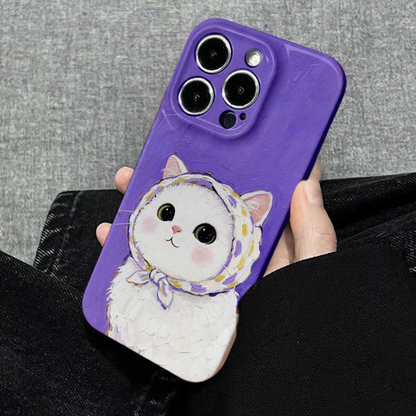 Lavender Bonnet Kitty Case