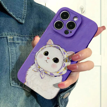 Lavender Bonnet Kitty Case