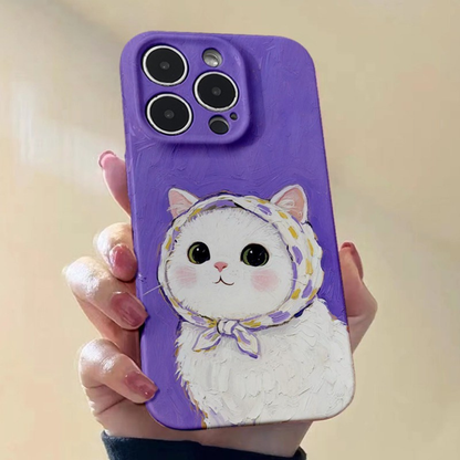 Lavender Bonnet Kitty Case