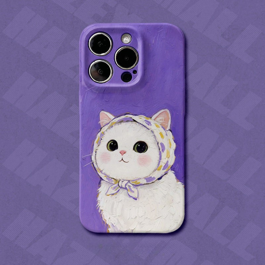 Lavender Bonnet Kitty Case