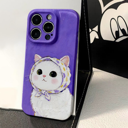 Lavender Bonnet Kitty Case