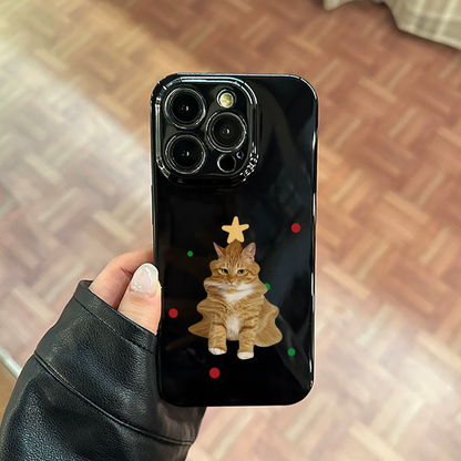 Orange Tabby Christmas Tree Case
