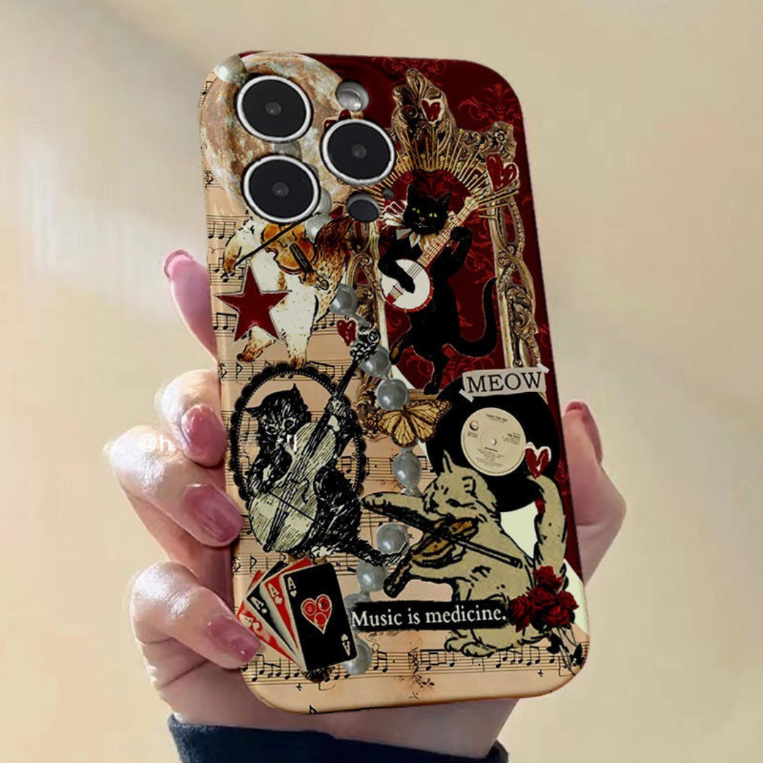 Music Is Medicine Vintage Orchestra Phone Case