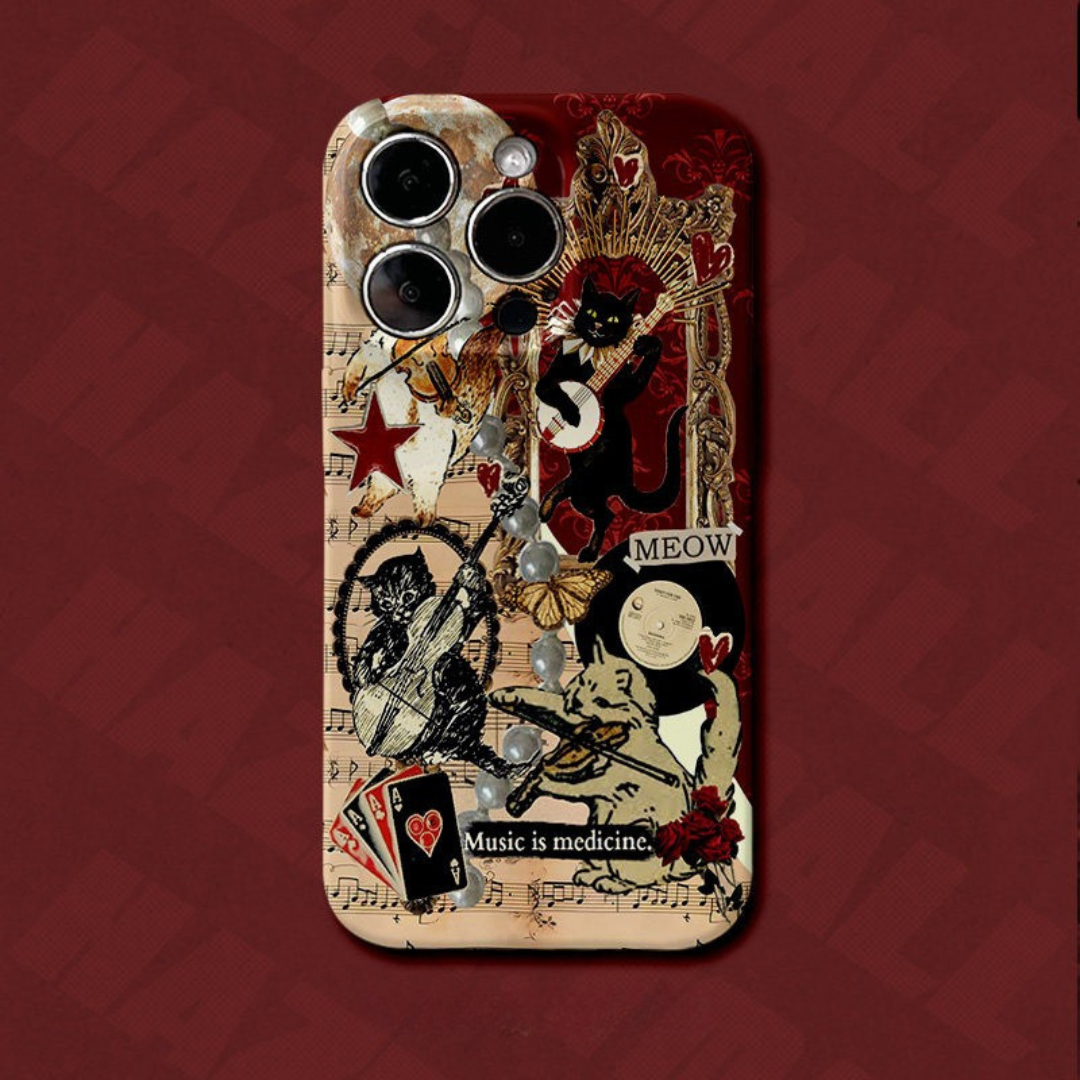 Music Is Medicine Vintage Orchestra Phone Case