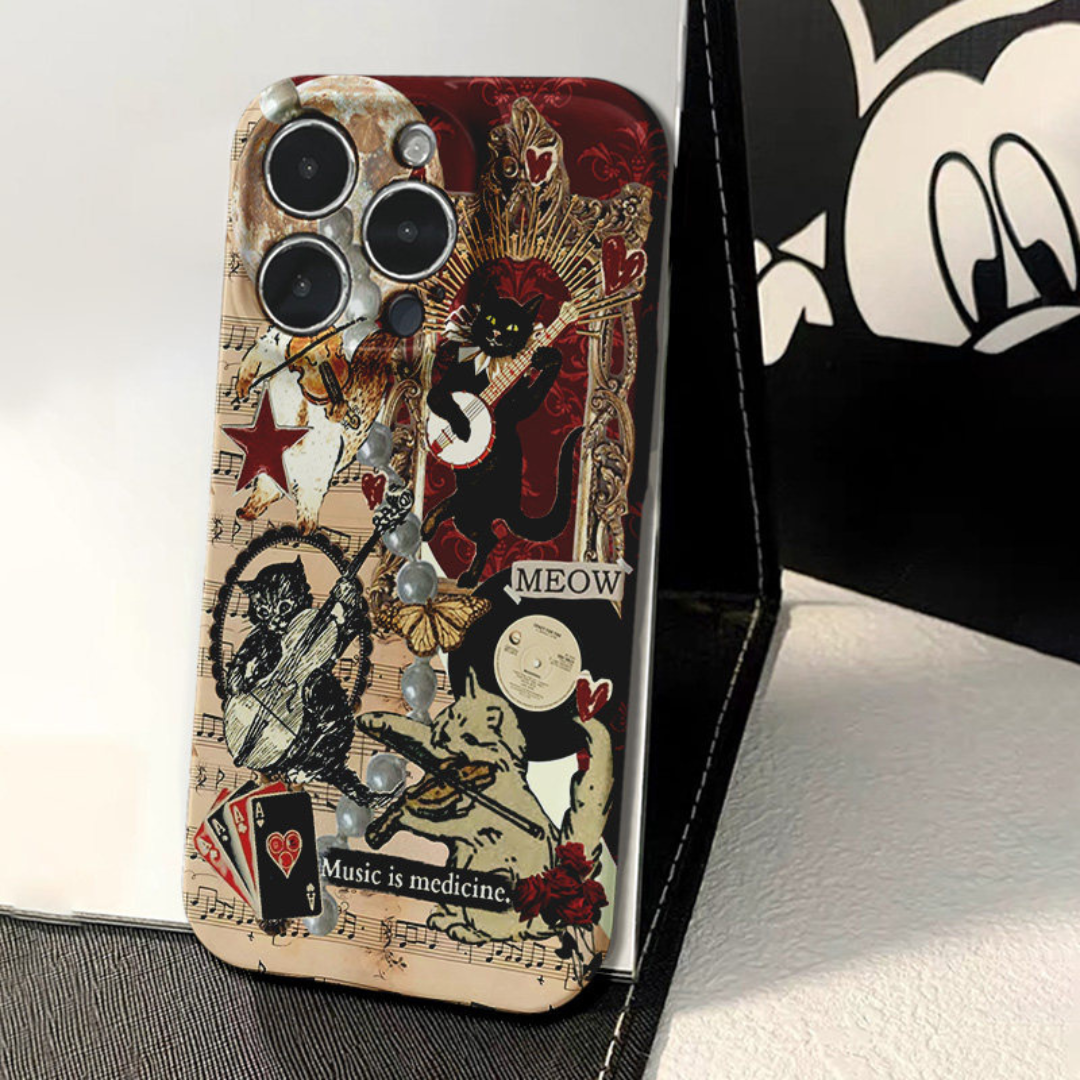 Music Is Medicine Vintage Orchestra Phone Case