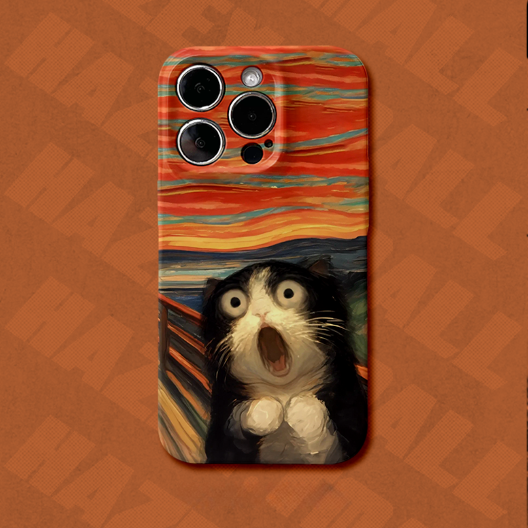 The Scream Cat iPhone Case