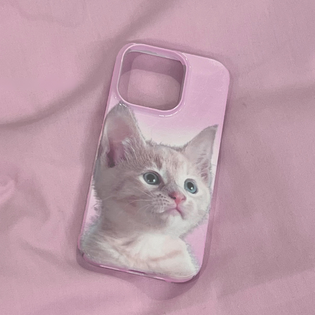 Soft Pink Kitten Case