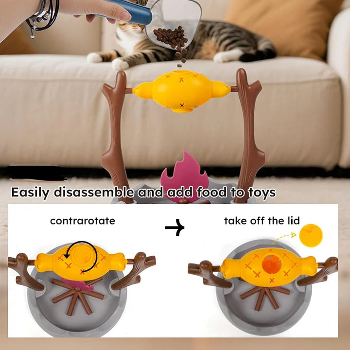 Rotating Barbecue Tumbling Feeding Toy