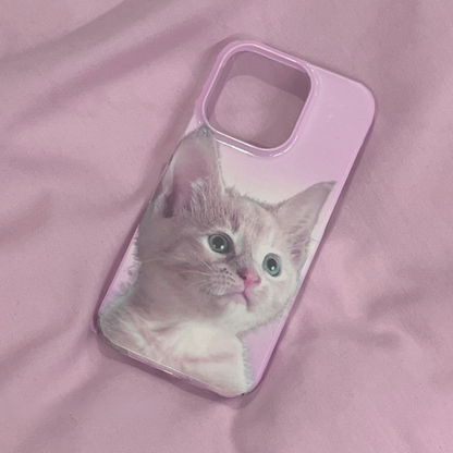 Soft Pink Kitten Case