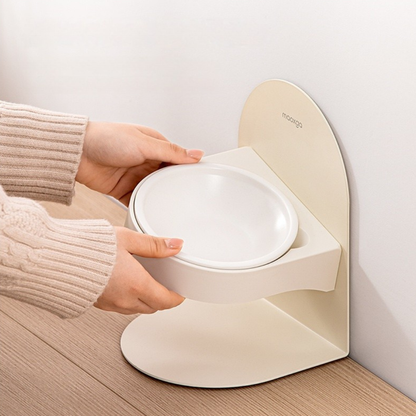 Adjustable Ceramic Cat Bowl Magnetic Frame
