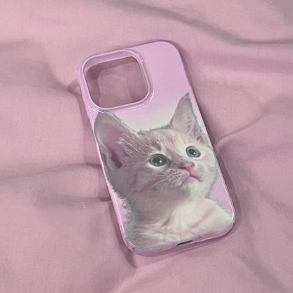 Soft Pink Kitten Case