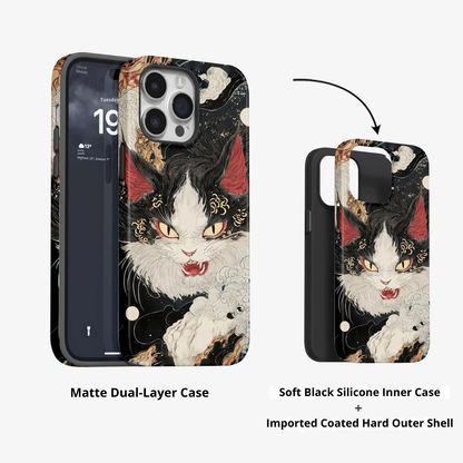 Ukiyo-e, Oriental Spirit & Sketch White Cat Case