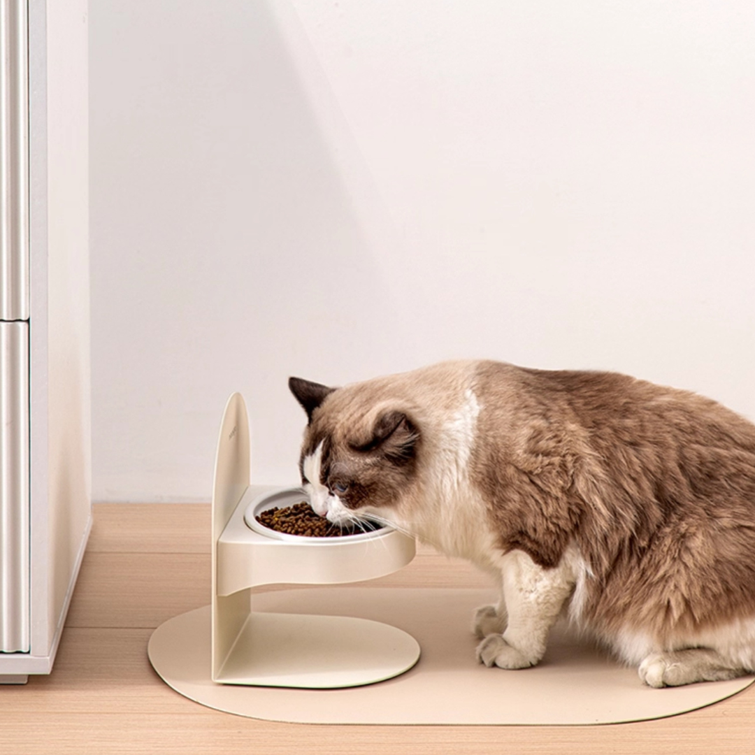 Adjustable Ceramic Cat Bowl Magnetic Frame