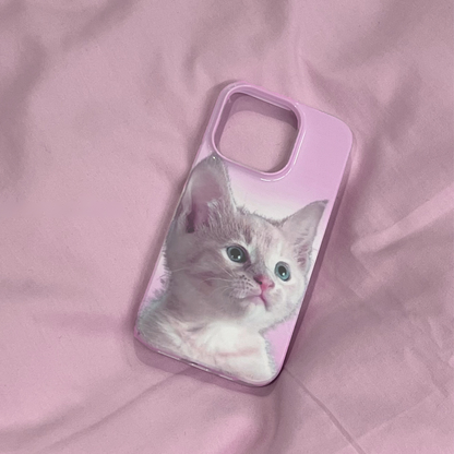 Soft Pink Kitten Case