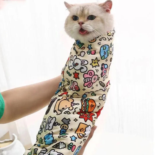 Stick-On Purrito Grooming Wrap