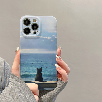 Sea-Watching Cat Phone Case