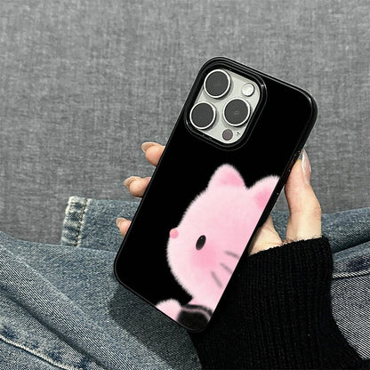 Sweet Baby Pink Cat Side Peek Phone Case