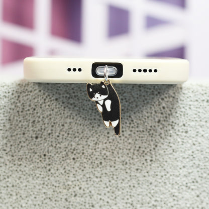 Cute Cat USB-C Dust Plug Charm