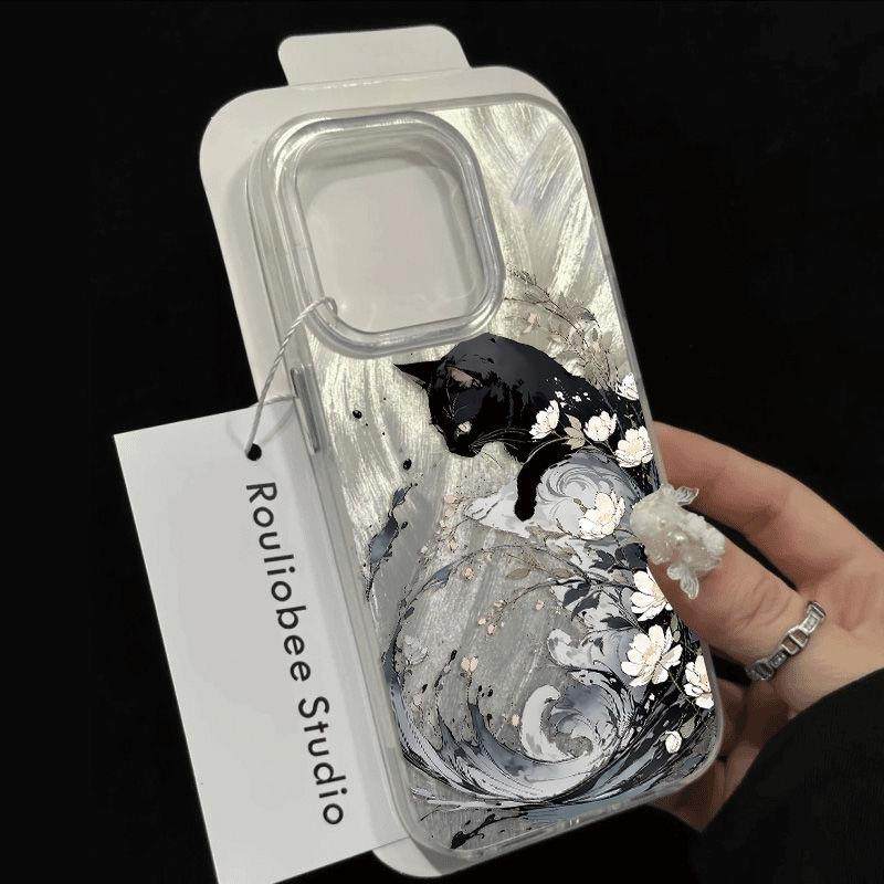 Silver Wave and Blossom Phone Case