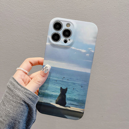Sea-Watching Cat Phone Case