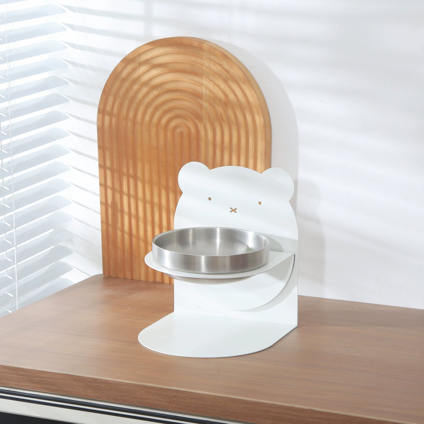 TiltEase Magnetic Stand Cat Bowl Stainless Steel