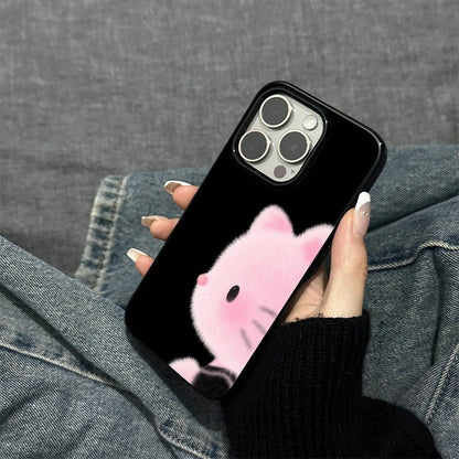 Sweet Baby Pink Cat Side Peek Phone Case