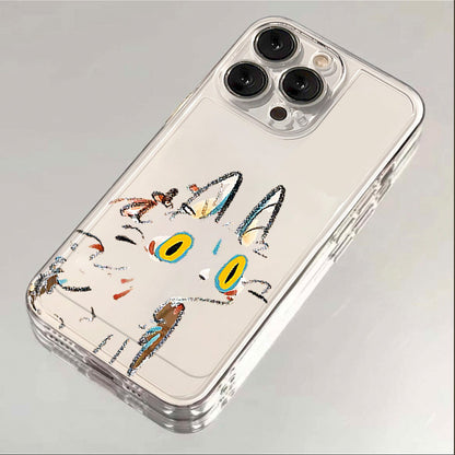 Abstract Cat Sketch Case