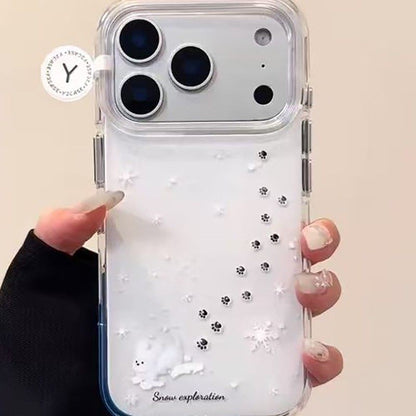 Kitten in the Winter Snow Case