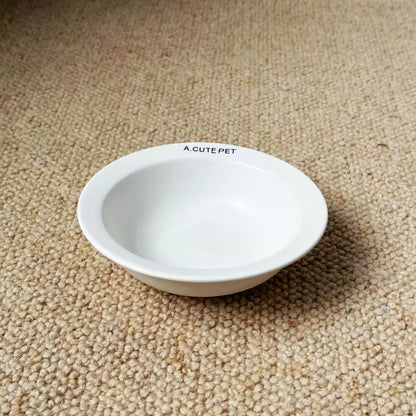 TiltEase Magnetic Stand Ceramic Cat Bowl