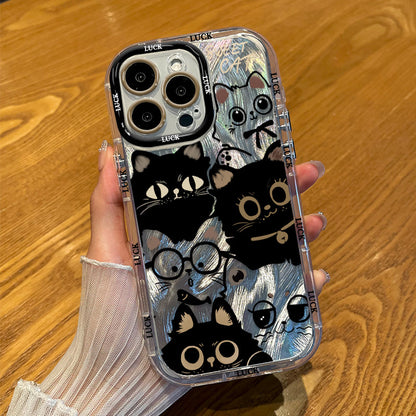 Cute Cat Squad Clear Case