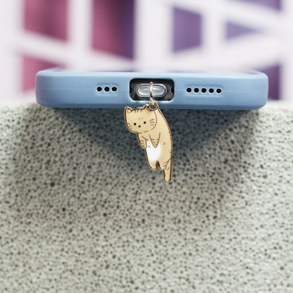 Cute Cat USB-C Dust Plug Charm