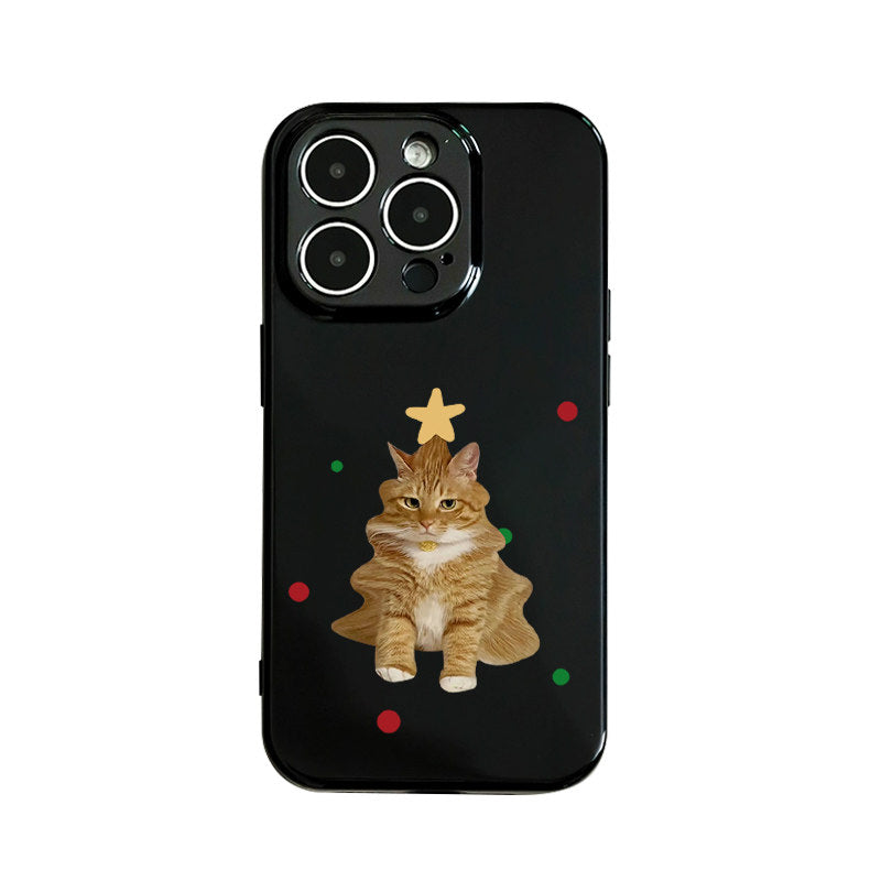 Orange Tabby Christmas Tree Case