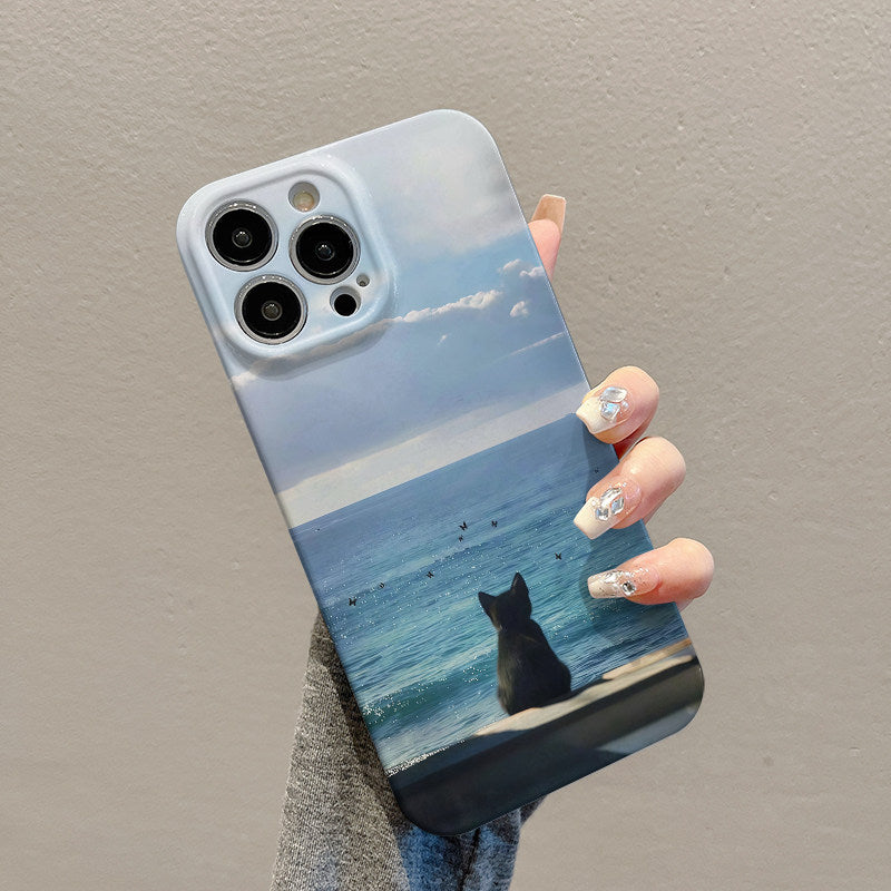 Sea-Watching Cat Phone Case