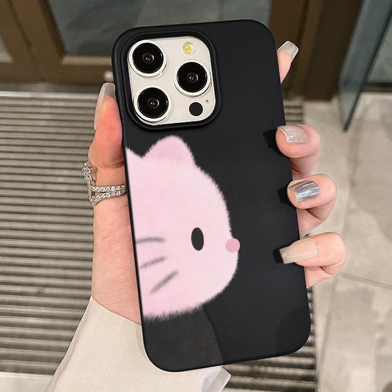 Sweet Baby Pink Cat Side Peek Phone Case