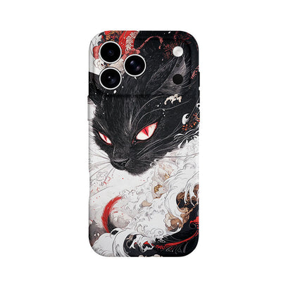 Ukiyo-e, Oriental Spirit & Sketch White Cat Case