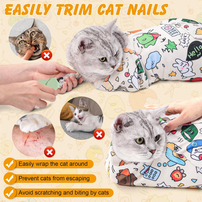 Stick-On Purrito Grooming Wrap