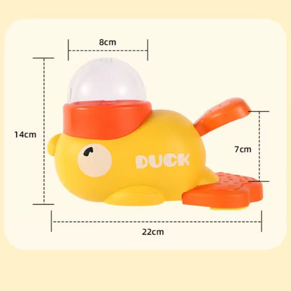 Little Yellow Duck Feeder Cat Interactive Toy
