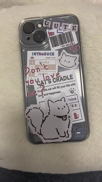 Don't You Love Me Cat Clear Case