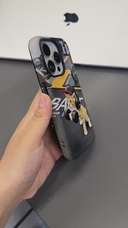 Gym Kitty Lifting Weights Phone Case