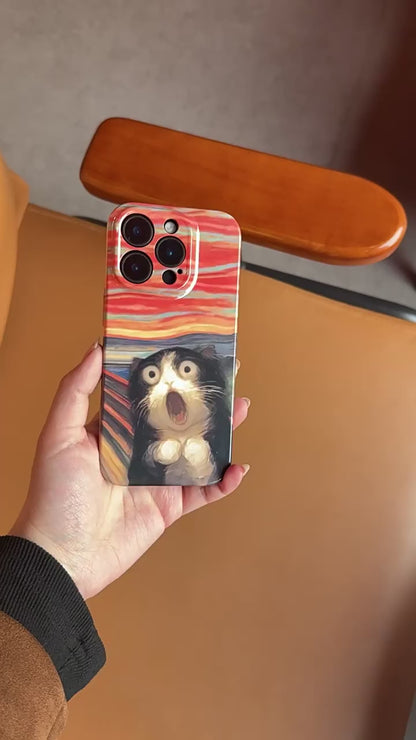 The Scream Cat iPhone Case